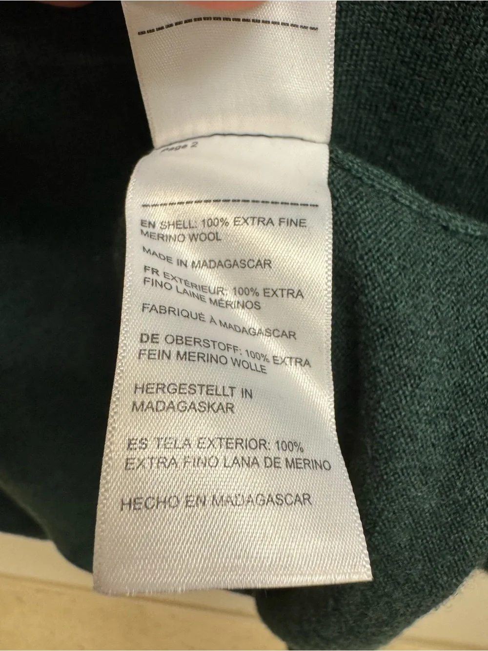 UNTUCKit Men's Merino Wool 1/4 Zip Sweater Forest Green XXL Belguardo Style